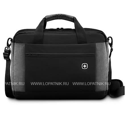 портфель для ноутбука 16'' wenger, черный/серый, полиэстер, 43 x 9 x 31 см, 9 л 601057 Wenger