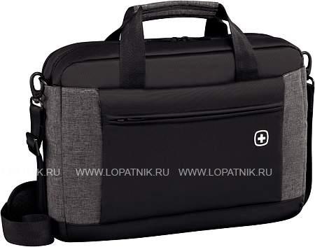 портфель для ноутбука 16'' wenger, черный/серый, полиэстер, 43 x 9 x 31 см, 9 л 601057 Wenger