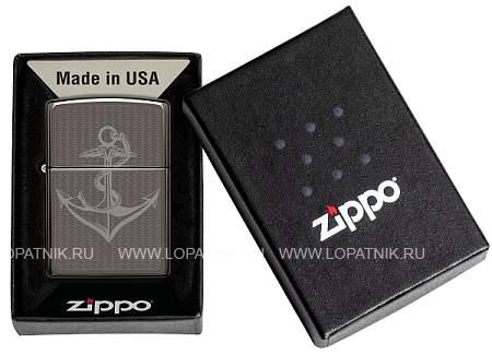 зажигалка zippo лучшая цена 2022 с покрытием black ice®, латунь/сталь, чёрная, 38x13x57 мм 49717 Zippo