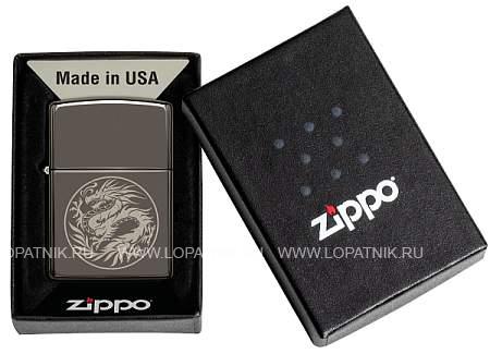 зажигалка zippo лучшая цена 2022 с покрытием black ice®, латунь/сталь, чёрная, 38x13x57 мм 49718 Zippo