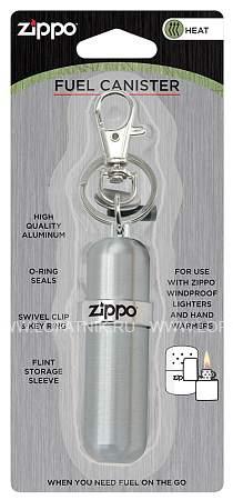 баллончик для топлива zippo, алюминий, серебристый 121503 Zippo