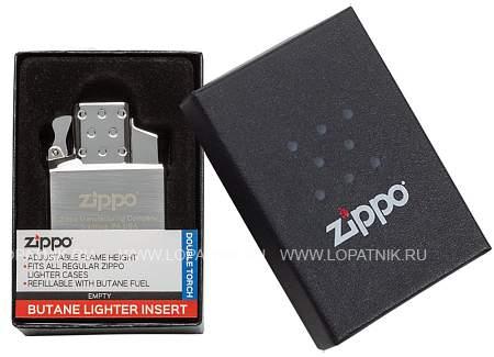 газовый вставной блок для широкой зажигалки zippo, двойное пламя, нержавеющая сталь 65827 Zippo