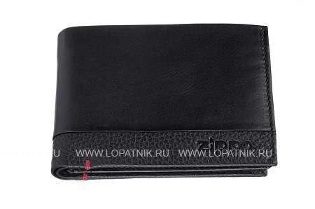 портмоне zippo с защитой от сканирования rfid, чёрное, натуральная кожа, 12×2×9 см 2006020 Zippo