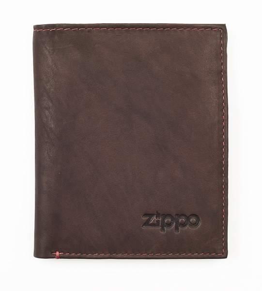 Портмоне ZIPPO, коричневое, натуральная кожа, 10x1,5x12,3 см 2005122 Zippo, Артикул: 2005122 фото №1