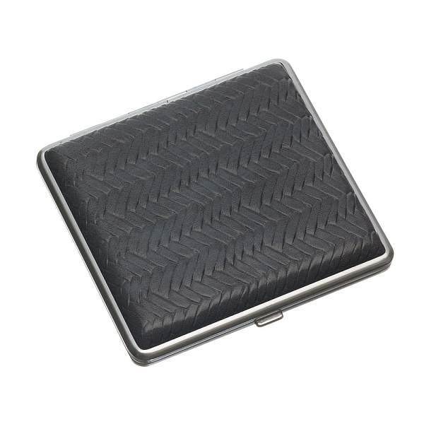 Портсигар S.Quire, сталь+искусственная кожа, бронзово-серый цвет, 96*93*19 мм AB02-GBRZ-2 S.QUIRE, Артикул: AB02-GBRZ-2 фото №1