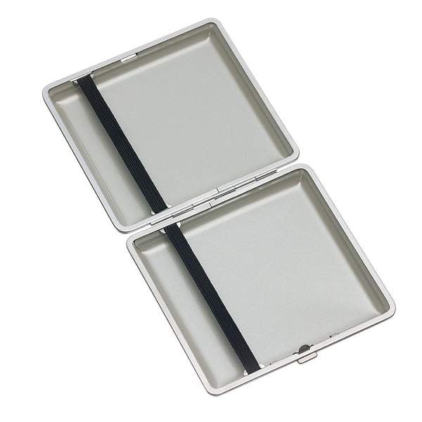 Портсигар S.Quire, сталь+искусственная кожа, бронзово-серый цвет, 96*93*19 мм AB02-GBRZ-2 S.QUIRE, Артикул: AB02-GBRZ-2 фото №1