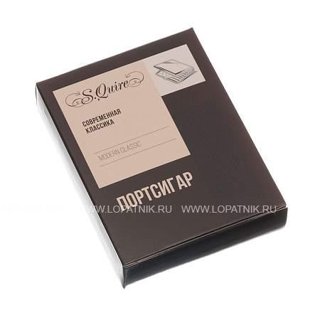 портсигар s.quire, сталь+натуральная кожа, чёрный со вставками, 98х90х18,5 мм s305-3411-9 S.QUIRE