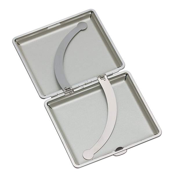 Портсигар S.Quire, сталь+натуральная кожа, чёрный со вставками, 98х90х18,5 мм S305-3411-9 S.QUIRE, Артикул: S305-3411-9 фото №1