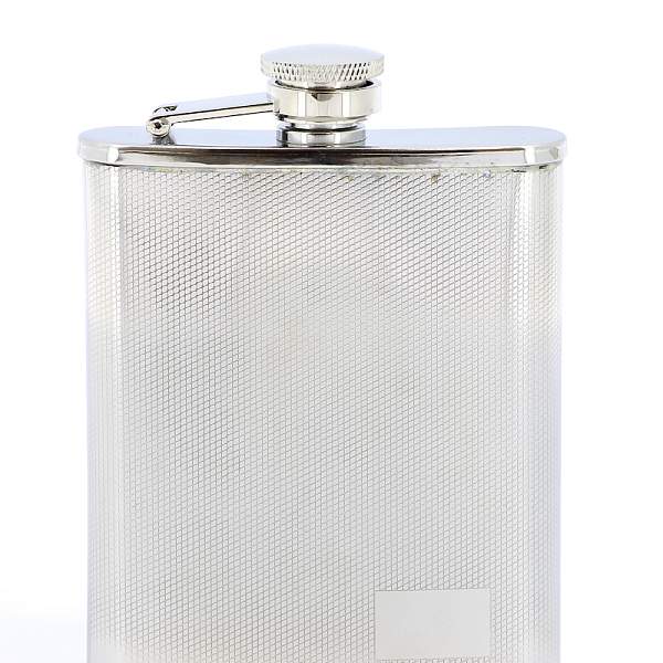 Фляга S.Quire 0,24 л, сталь, серебристый цвет с рисунком 1508YX S.QUIRE, Артикул: 1508YX фото №1