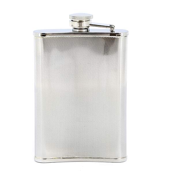Фляга S.Quire 0,24 л, сталь, серебристый цвет с рисунком 1508YX S.QUIRE, Артикул: 1508YX фото №1