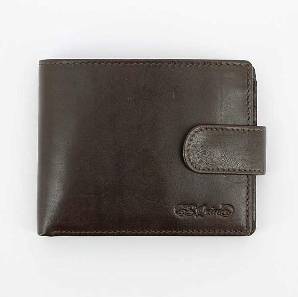 Портмоне S.Quire, натуральная воловья кожа, коричневый, гладкая, 11,5 x 9 x 2,2 см 5200-BR VT S.QUIRE, Артикул: 5200-BR VT фото №1