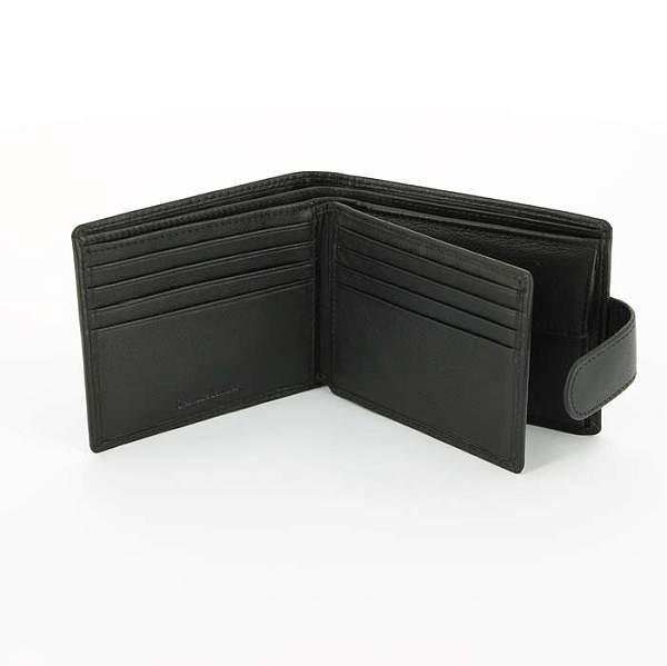 Портмоне S.Quire, натуральная воловья кожа, черный, наппа, 11,5 x 9 x 1 см 4700-BK Soft S.QUIRE, Артикул: 4700-BK Soft фото №1