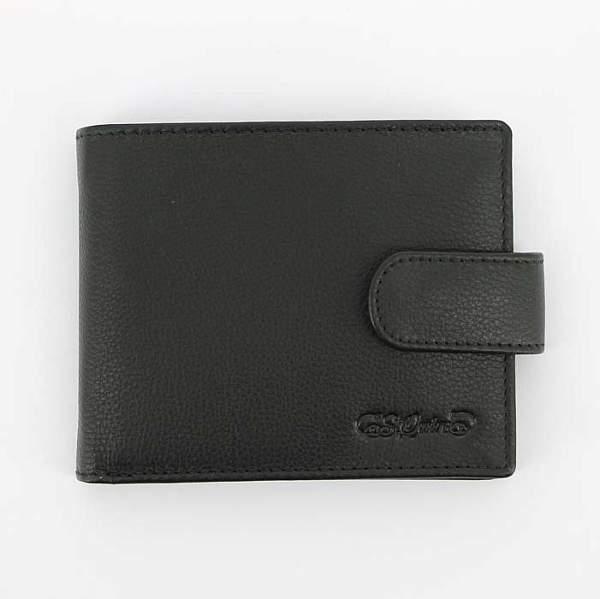 Портмоне S.Quire, натуральная воловья кожа, черный, наппа, 11,5 x 9 x 1 см 4700-BK Soft S.QUIRE, Артикул: 4700-BK Soft фото №1