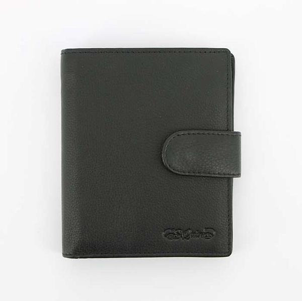 Портмоне S.Quire, натуральная воловья кожа, черный, наппа, 12 x 10,4 x 2 см 4900-BK Soft S.QUIRE, Артикул: 4900-BK Soft фото №1
