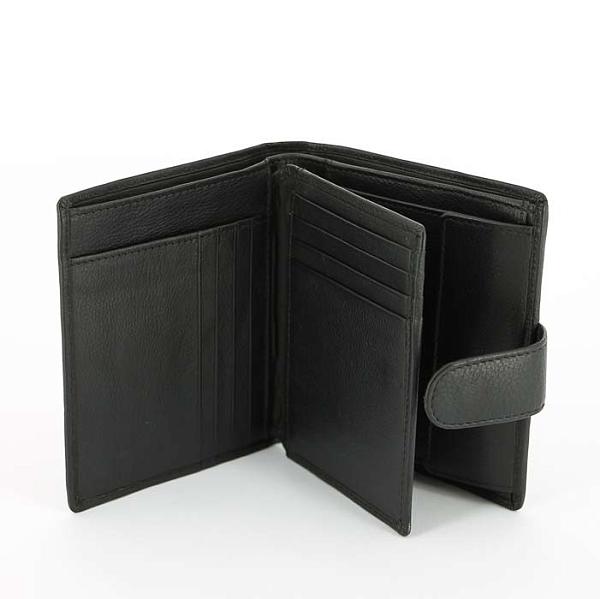Портмоне S.Quire, натуральная воловья кожа, черный, наппа, 12 x 10,4 x 2 см 4900-BK Soft S.QUIRE, Артикул: 4900-BK Soft фото №1