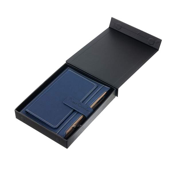 Записная книжка Pierre Cardin в обложке, синяя, 21,5 х 15,5, 3,5 см PC190-F04-2 Pierre Cardin, Артикул: PC190-F04-2 фото №1