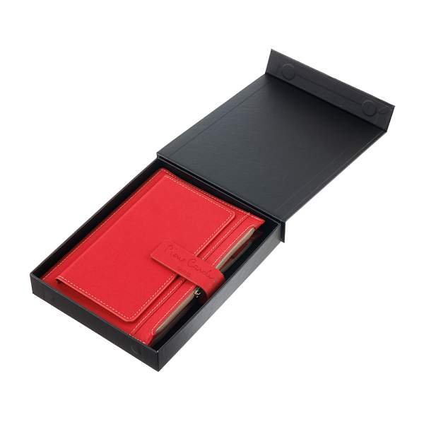 Записная книжка Pierre Cardin в обложке, красная, 21,5 х 15,5, 3,5 см PC190-F04-3 Pierre Cardin, Артикул: PC190-F04-3 фото №1