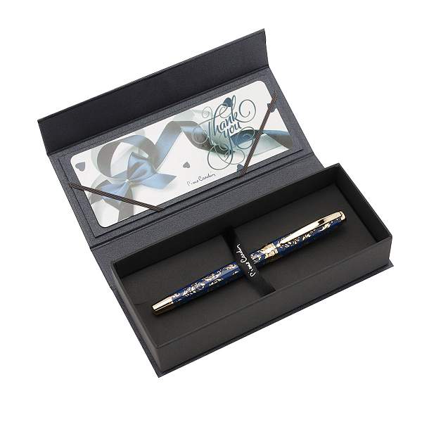 Ручка - роллер Pierre Cardin RENAISSANCE. Цвет - синий и золотистый. Упаковка В-2. PC8302RP Pierre Cardin, Артикул: PC8302RP фото №1