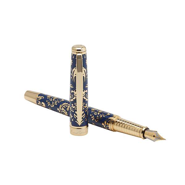 Ручка перьевая Pierre Cardin RENAISSANCE. Цвет - синий и золотистый. Упаковка В-2. PC8302FP Pierre Cardin, Артикул: PC8302FP фото №1