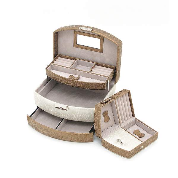 Шкатулка для украшений Jardin D'Ete, цвет бежево-золотой, 22 х 16 х 12,8 см P6868D JARDIN D'ETE, Артикул: P6868D фото №1