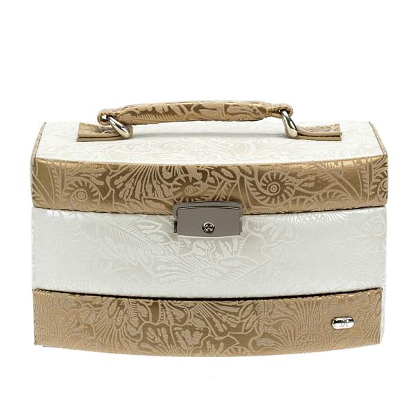 Шкатулка для украшений Jardin D'Ete, цвет бежево-золотой, 22 х 16 х 12,8 см P6868D JARDIN D'ETE, Артикул: P6868D фото №1