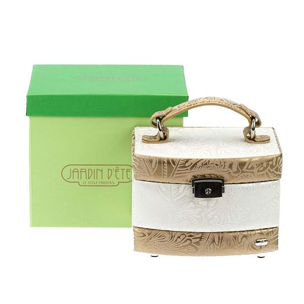 Шкатулка для украшений Jardin D'Ete, цвет бежево-золотой, 15,8 х 13 х 11,5 см 6207R JARDIN D'ETE, Артикул: 6207R фото №1