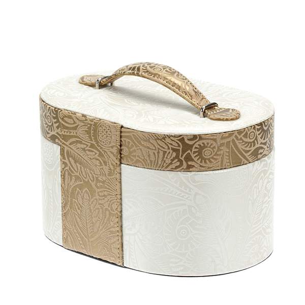 Шкатулка для украшений Jardin D'Ete, цвет бежево-золотой, 21,7 х 15 х 12,2 см P6814B JARDIN D'ETE, Артикул: P6814B фото №1