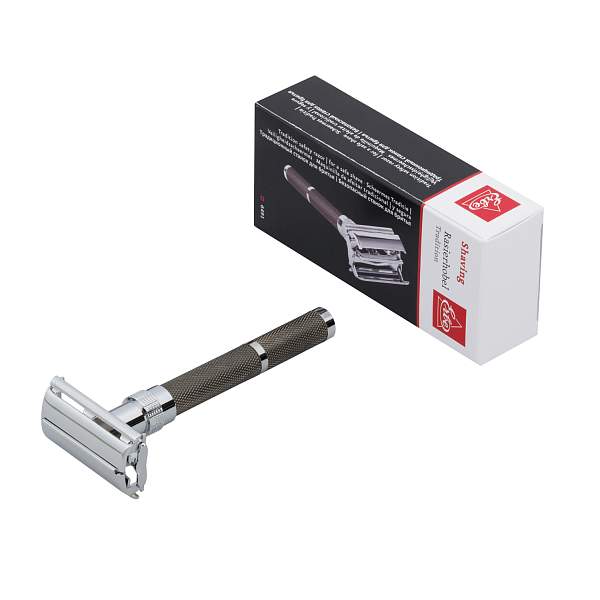 Станок для бритья  Erbe, цвет хром, ручка черная 6491 Erbe, Артикул: 6491 фото №1