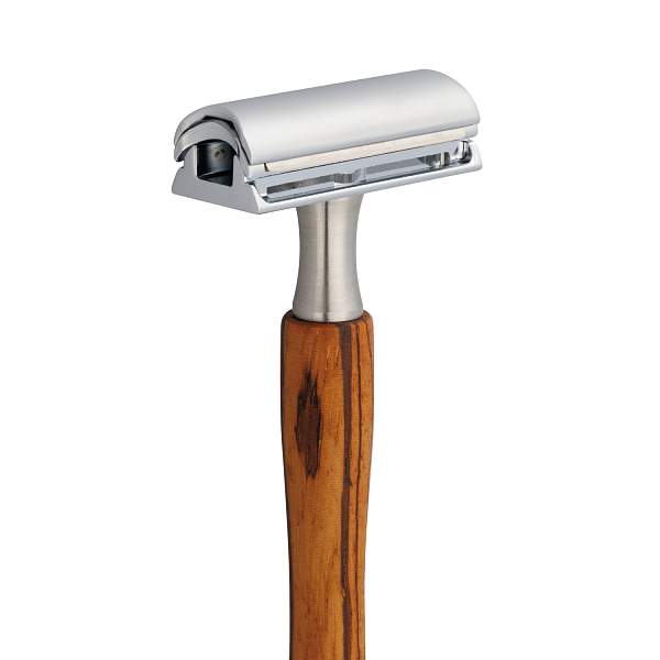 Станок для бритья Erbe с двумя лезвиями, цвет хром, ручка- дерево. 6487 Erbe, Артикул: 6487 фото №1