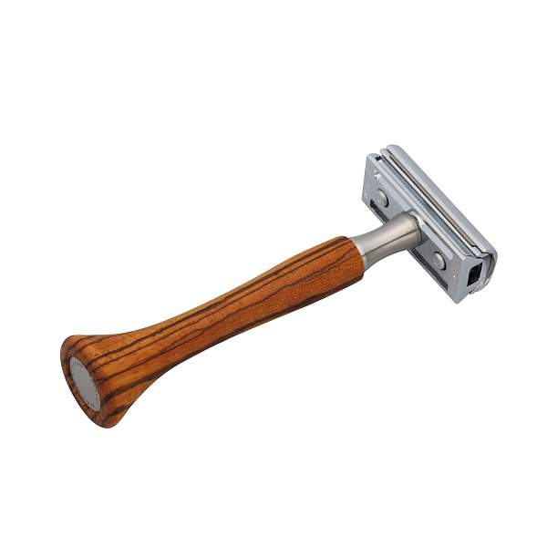 Станок для бритья Erbe с двумя лезвиями, цвет хром, ручка- дерево. 6487 Erbe, Артикул: 6487 фото №1