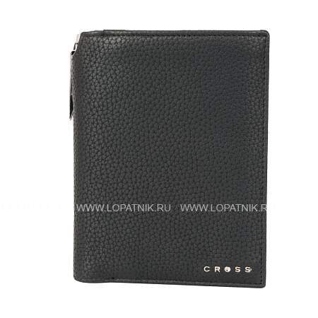 бумажник для документов cross nueva management black, с ручкой cross, кожа наппа, фактурная, черный acc1497_2-1 CROSS