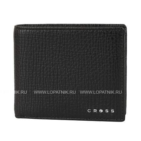 кошелёк cross rtc black, кожа наппа, тисненая, чёрный, 11 х 9 х 1,5 см ac238072_1-1 CROSS