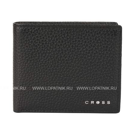 кошелёк cross hudson black, кожа наппа, фактурная, чёрный, 11 х 9 х 1,5 см ac1288072_1-1 CROSS