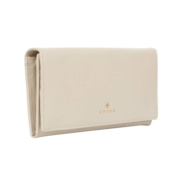 Кошелёк Cross Monaco Ivory, кожа наппа, гладкая, цвет "слоновая кость", 20 x 11 x 2,5 см AC898288_1-16 CROSS, Артикул: AC898288_1-16 фото №1