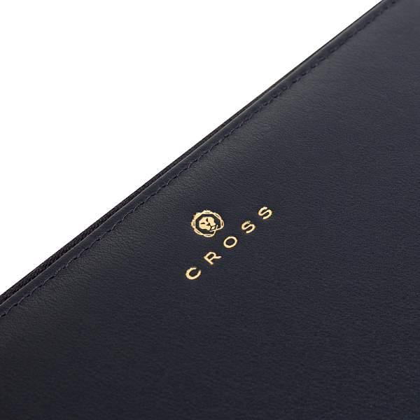 Кошелёк Cross Monaco Navy, кожа наппа, гладкая, цвет тёмно-синий, 19,5 x 10,2 x 2 см AC898287_1-5 CROSS, Артикул: AC898287_1-5 фото №1