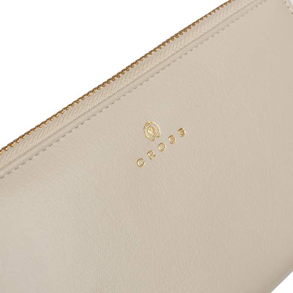 Кошелёк Cross Monaco Ivory, кожа наппа, гладкая, цвет "слоновая кость", 19,5 x 10,2 x 2 см AC898287_1-16 CROSS, Артикул: AC898287_1-16 фото №1