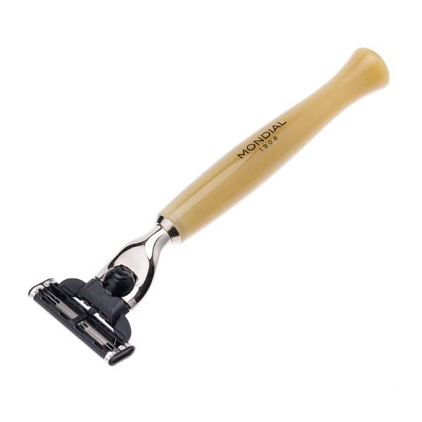 Бритвенный набор Mondial: станок, помазок, чаша, подставка; светлый и серый перламутр TREE-PRC-603-STK-NK-M3 MONDIAL, Артикул: TREE-PRC-603-STK-NK-M3 фото №1