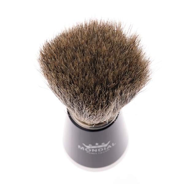 Бритвенный набор Mondial: станок, помазок, подставка; чёрная смола ST-365-NMT MONDIAL, Артикул: ST-365-NMT фото №1