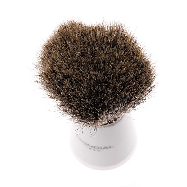 Бритвенный набор Mondial: станок, помазок, подставка; белая смола ST-365-BMT MONDIAL, Артикул: ST-365-BMT фото №1