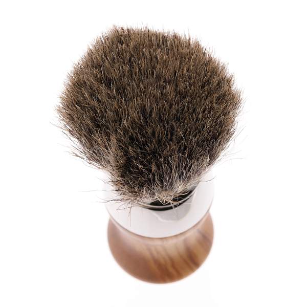 Бритвенный набор Mondial: станок, помазок, чаша, подставка; оливковое дерево ST-445-OMT MONDIAL, Артикул: ST-445-OMT фото №1