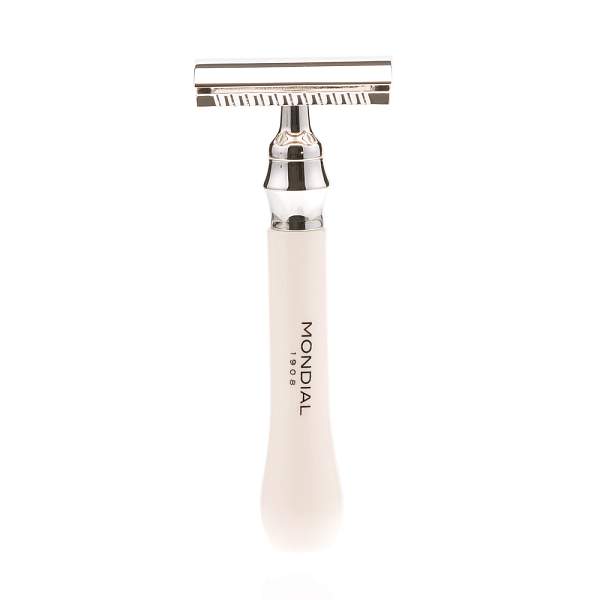 Бритвенный набор Mondial: классический станок, помазок, подставка; слоновая кость ST-335-AST MONDIAL, Артикул: ST-335-AST фото №1