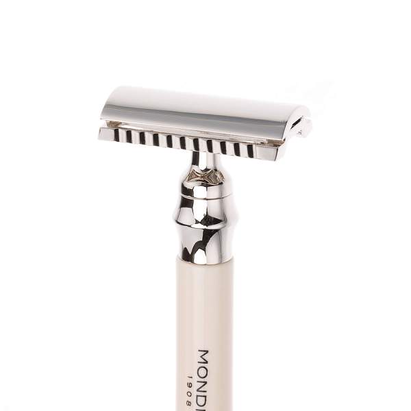 Бритвенный набор Mondial: классический станок, помазок, подставка; слоновая кость ST-335-AST MONDIAL, Артикул: ST-335-AST фото №1