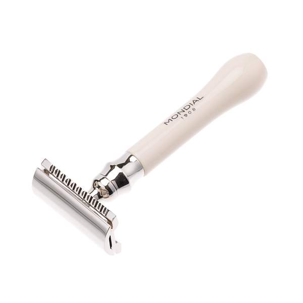 Бритвенный набор Mondial: классический станок, помазок, подставка; слоновая кость ST-335-AST MONDIAL, Артикул: ST-335-AST фото №1