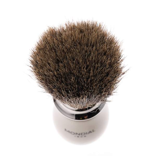 Бритвенный набор Mondial: классический станок, помазок, подставка; слоновая кость ST-335-AST MONDIAL, Артикул: ST-335-AST фото №1