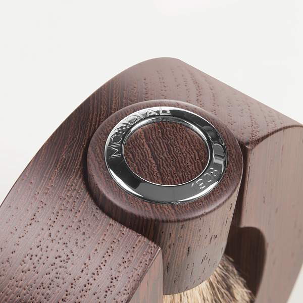 Бритвенный набор Mondial: станок, помазок, подставка; дерево Венге ST-SPH-II-M3 MONDIAL, Артикул: ST-SPH-II-M3 фото №1