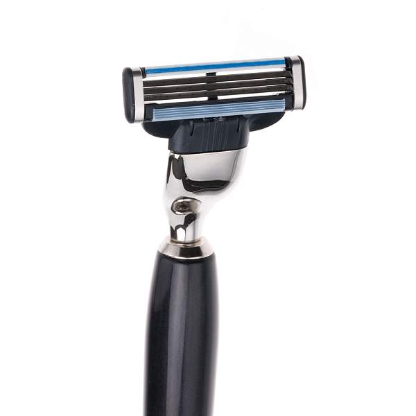 Бритвенный набор Mondial: станок, помазок, подставка; чёрный перламутр KRON-PR-MOX-II-M3 MONDIAL, Артикул: KRON-PR-MOX-II-M3 фото №1