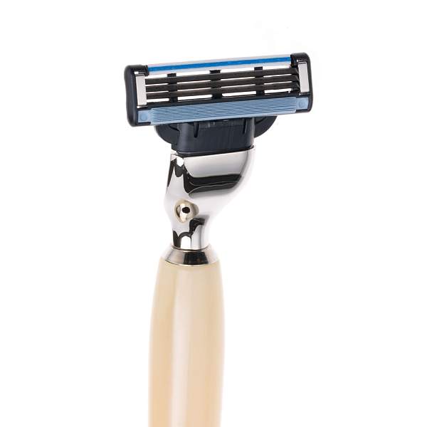 Бритвенный набор Mondial: станок, помазок, подставка; айвори KRON-PR-HAM-II-M3 MONDIAL, Артикул: KRON-PR-HAM-II-M3 фото №1