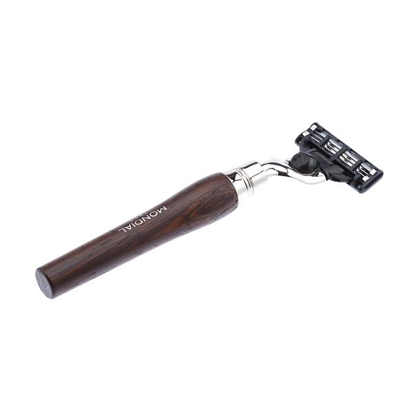 Бритвенный набор Mondial: станок MACH3, помазок, подставка; дерево Венге ST-VIE-W-II-M3 MONDIAL, Артикул: ST-VIE-W-II-M3 фото №1