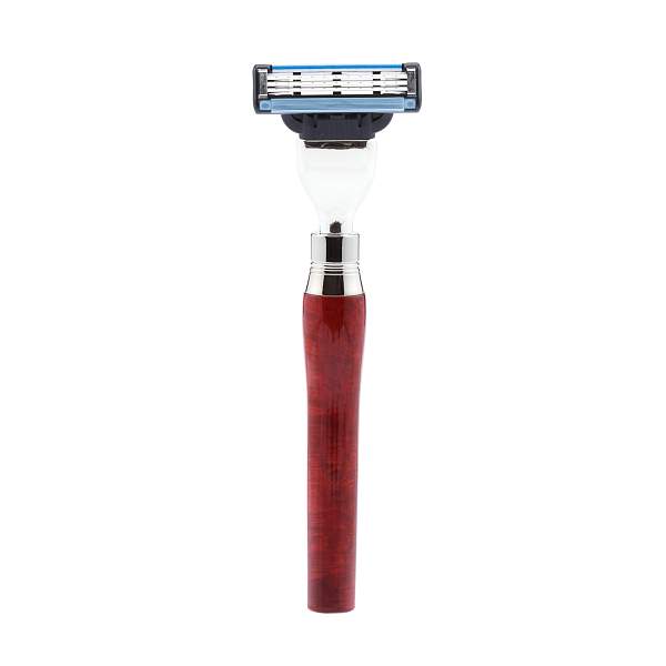 Бритвенный набор Mondial: станок MACH3, помазок, подставка; корень шиповника ST-VIE-R-II-M3 MONDIAL, Артикул: ST-VIE-R-II-M3 фото №1