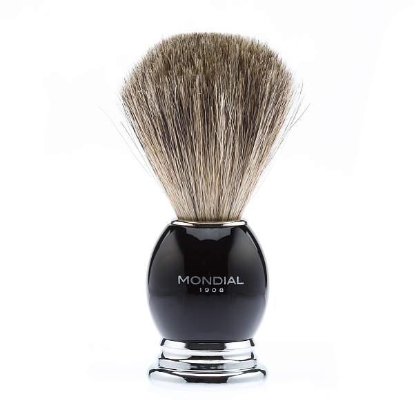 Бритвенный набор Mondial: станок MACH3, помазок, крем для бритья Mandorla, цвет черный GB-FIZ-BL-STK-M3-M MONDIAL, Артикул: GB-FIZ-BL-STK-M3-M фото №1